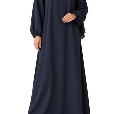 Midnight Navy Essential Crepe Abaya