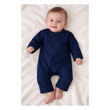 Midnight Navy Baby Romper Omani Cotton Touch