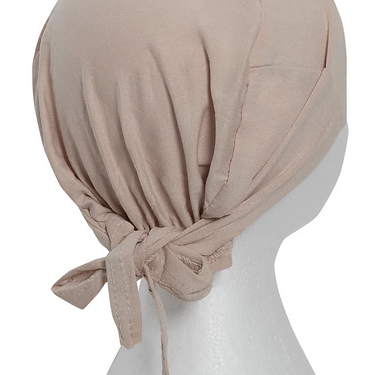 Nude Tie Up Bonnet