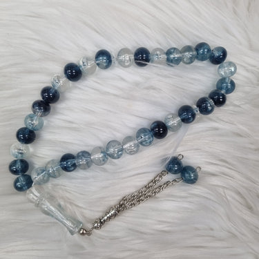 33 Beads Mono Tasbih - Aqua Blue