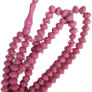 99 Beads Vav Shimmer Tasbih - Pink