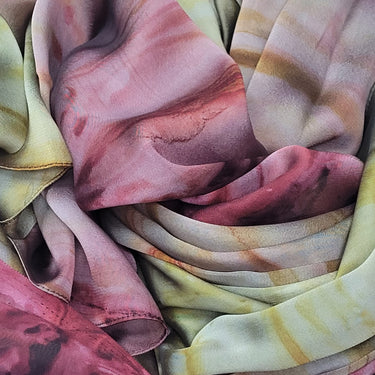 Watercolour Gradient Satin Hijabs - Tropical