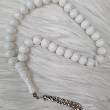 33 Beads Mono Tasbih - White