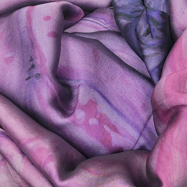 Watercolour Gradient Satin Hijabs - Sunset