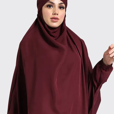 Khimar 2 Piece - Plum