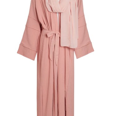 Three piece Abaya set - Pink