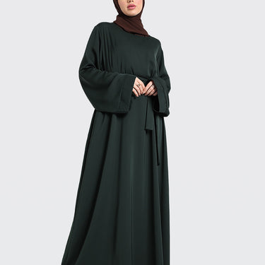 Bottle Green - Plain Abaya