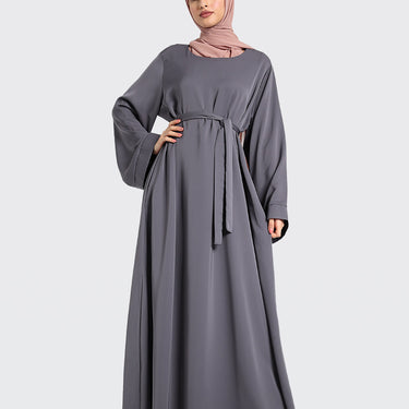 Grey - Plain Abaya