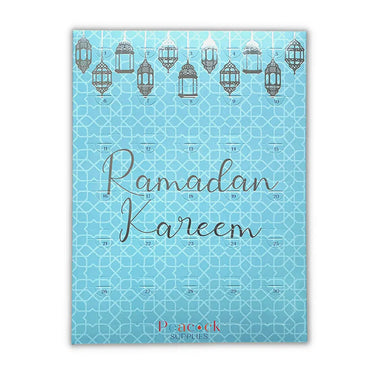 Ramadan Chocolate Countdown Calendar – Blue & Silver
