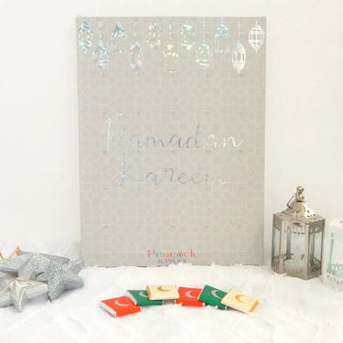 Ramadan Chocolate Countdown Calendar – Grey & Iridescent