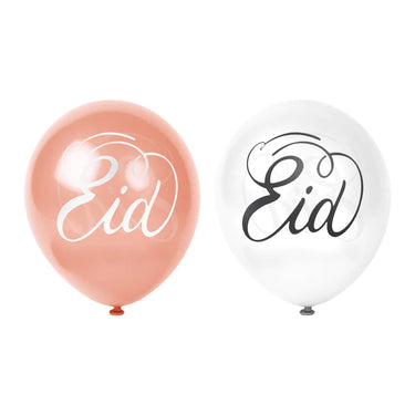 Rose Gold & White Eid Balloons