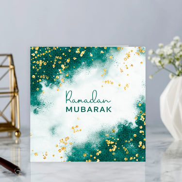 Ramadan Mubarak - Emerald Green & Gold