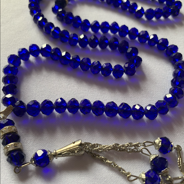 Midnight Navy 99 Crystal Tasbeeh