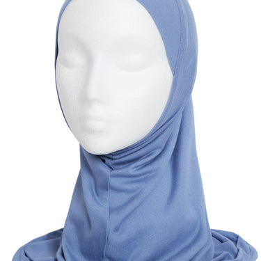 Grey Blue Girls Hijabs
